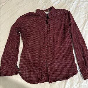 Maroon Men’s Casual Bttom-Up